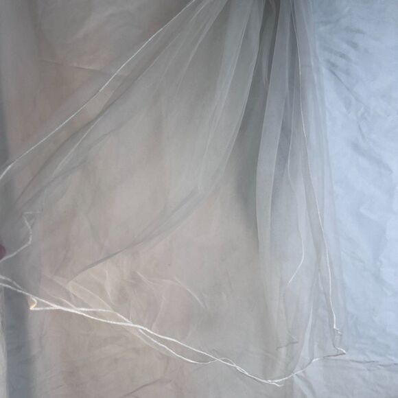 American Princess Christening Flower Girl Formal Dress Jacket Veil SET Size 7 - Picture 10 of 14